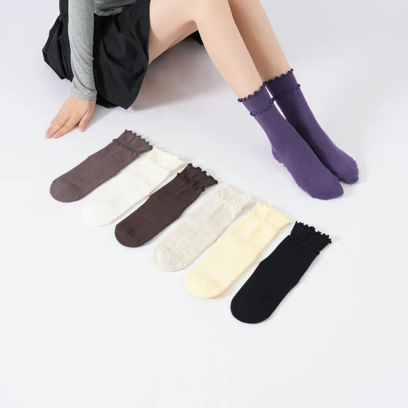 2026年春 レディース ラッフルエッジ ミッドカーフ ヨガ - Grip Sock Yoga のレビューと価格