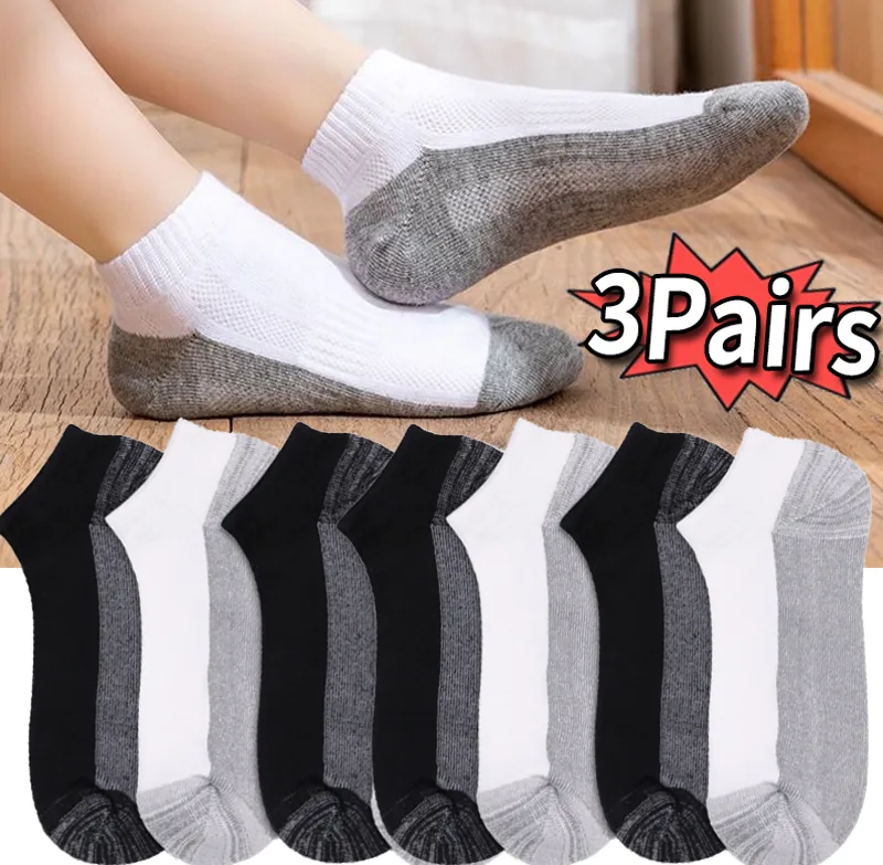 夏薄型アンクルソックス男性通気性高品質カジュアルユニセックス - Ankle Sock Low Cut のレビューと価格
