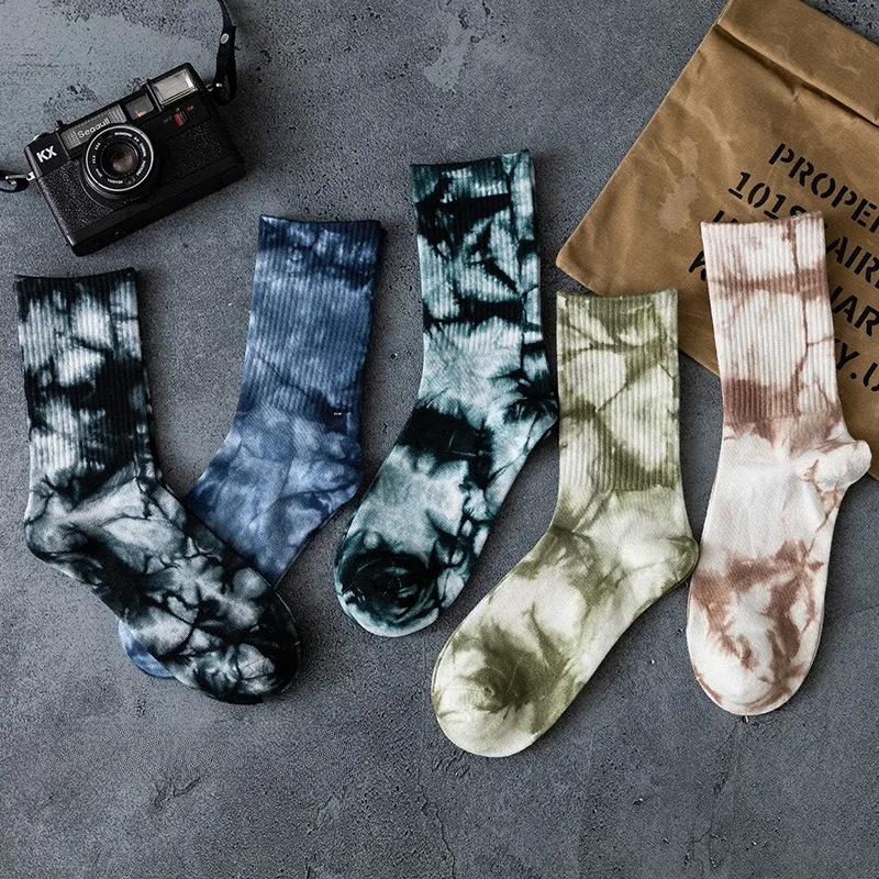 3 ペアの靴下メンズストリートウェアボルテックスタイダイスト - Cotton Crew Sock Pack のレビューと価格