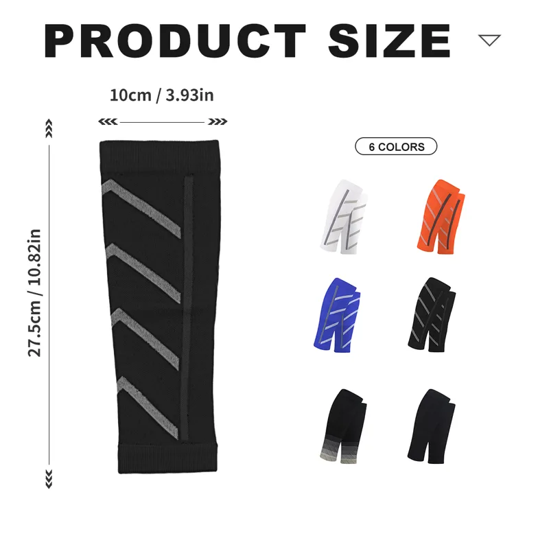 圧縮スポーツソックスふくらはぎサポートアシスト夜間ランニング - Compression Sleeve Calf のレビューと価格