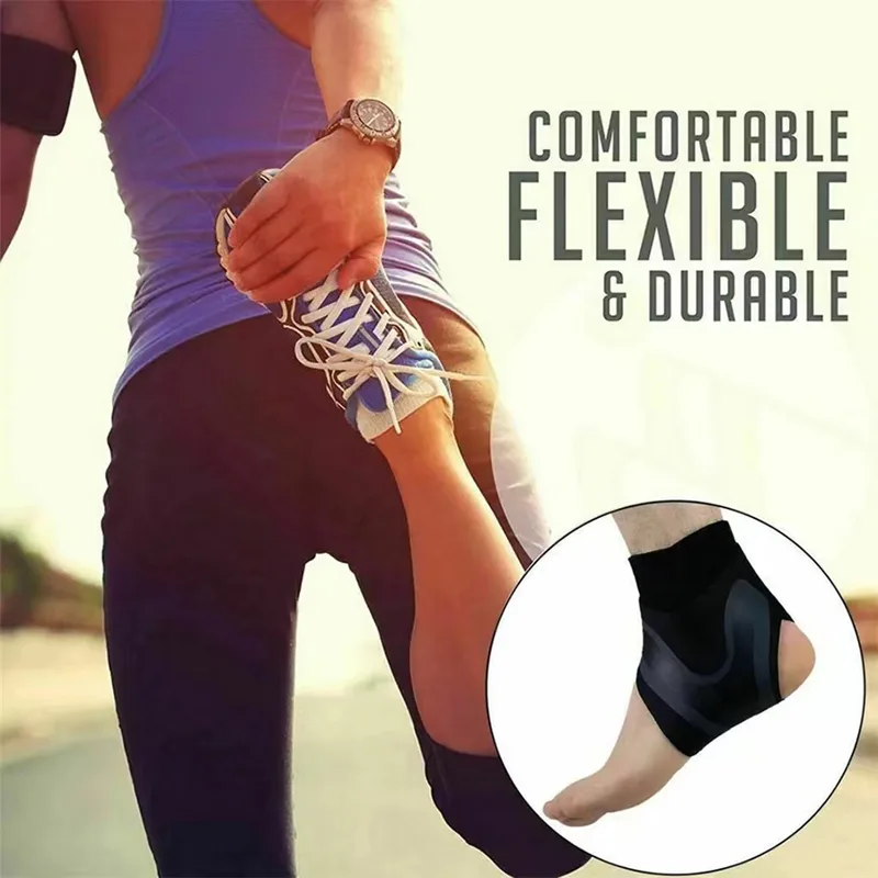 通気性のある足首サポーター、圧縮サポートスリーブ、保護ラップ - Ankle Brace Sock のレビューと価格