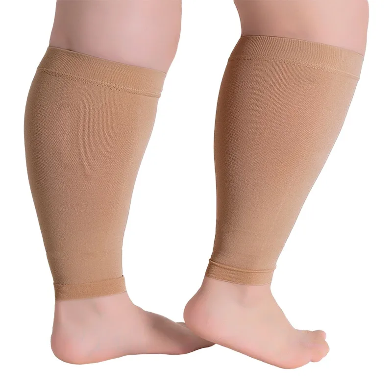1 ペアフィットネスランニング圧縮スリーブ脚ふくらはぎ男性  - Compression Sleeve Calf のレビューと価格