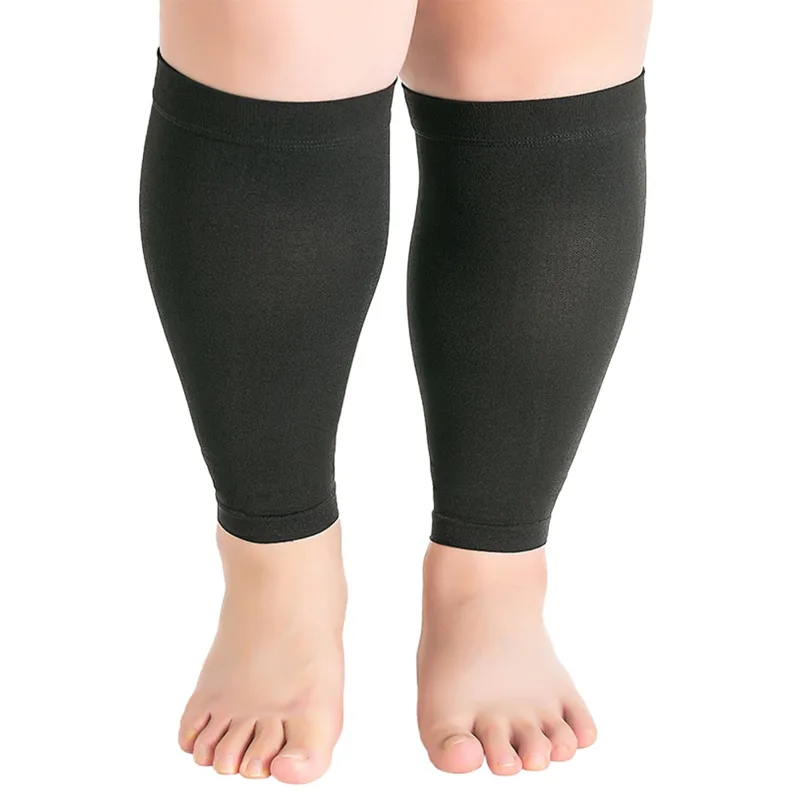 1 ペアフィットネスランニング圧縮スリーブ脚ふくらはぎ男性  - Compression Sleeve Calf のレビューと価格