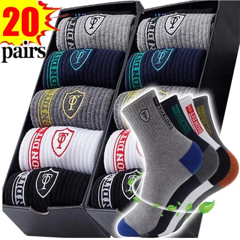 メンズ20足組プレミアムサーマルクルーソックス ソフトで暖か - Cotton Crew Sock Pack のレビューと価格
