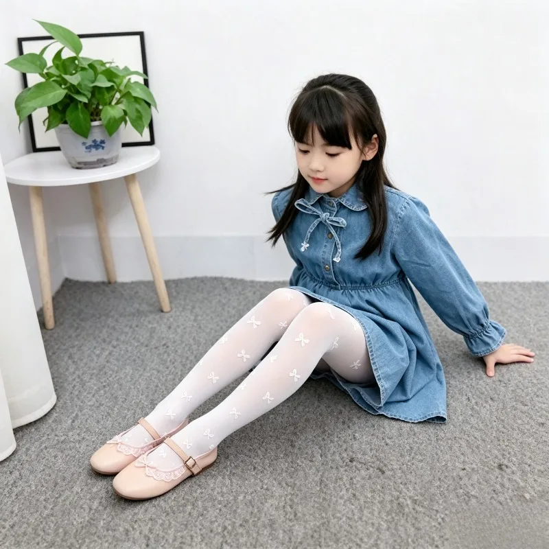 バレエ10Dハートボウデコレーションサマーバレエタイツシアー - Tights Pantyhose Sheer のレビューと価格