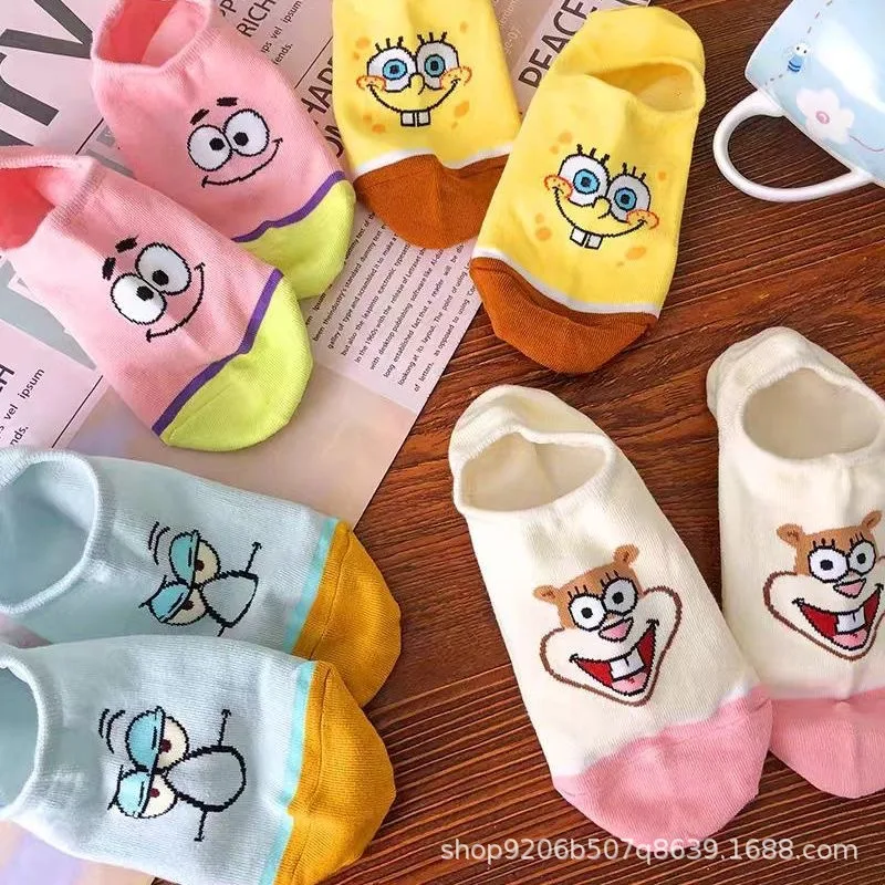 4 個ホットかわいいスポンジボブスクエアパンツシリーズローフ - Invisibility Sock Loafer のレビューと価格