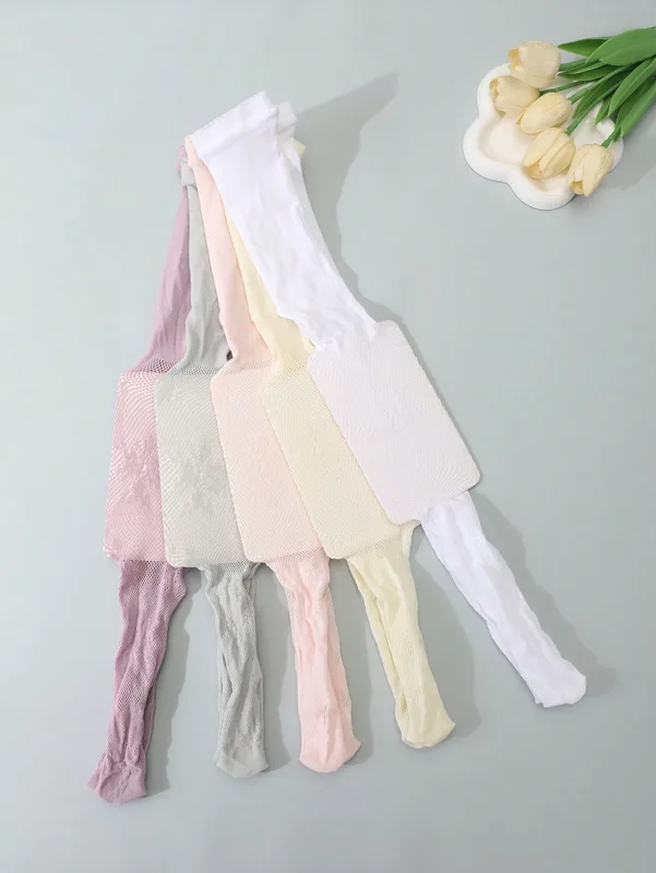 2 パック子供中空網タイツ抗蚊通気性レース薄手のパンスト幼児 - Tights Pantyhose Sheer のレビューと価格