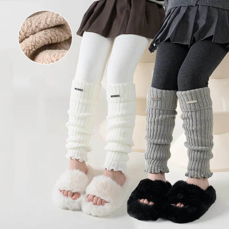 子供用サーマル厚手レギンス、女の子用ニットフリース裏地パッチ - Boot Sock Slouchy のレビューと価格