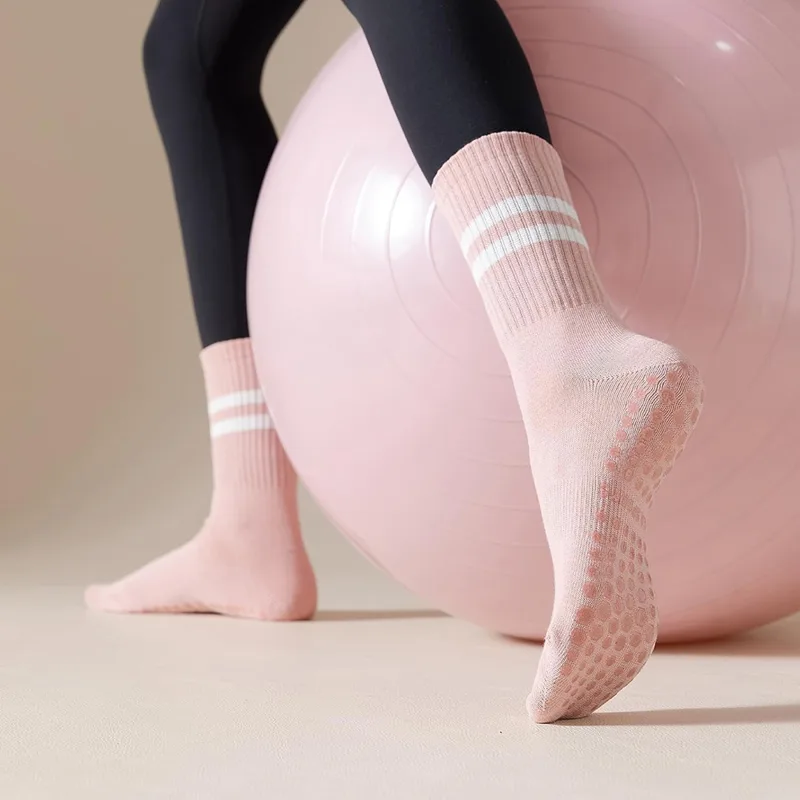 女性用グリップ付きヨガピラティスソックス、滑り止めグリップコ - Grip Sock Yoga のレビューと価格