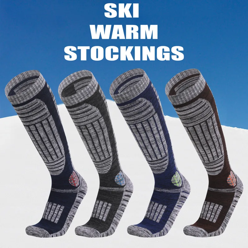 男性と女性のためのサーマルコットンスキーソックス、伸縮性のあ - Thermal Sock Winter のレビューと価格