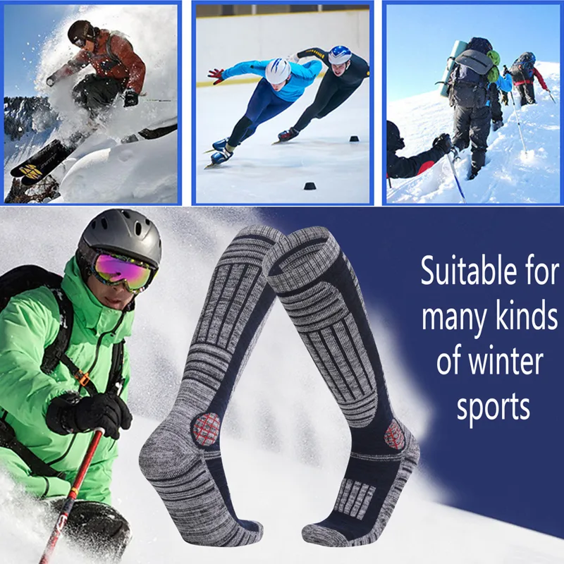 男性と女性のためのサーマルコットンスキーソックス、伸縮性のあ - Thermal Sock Winter のレビューと価格
