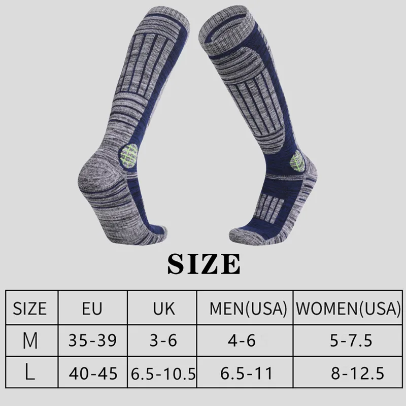 男性と女性のためのサーマルコットンスキーソックス、伸縮性のあ - Thermal Sock Winter のレビューと価格