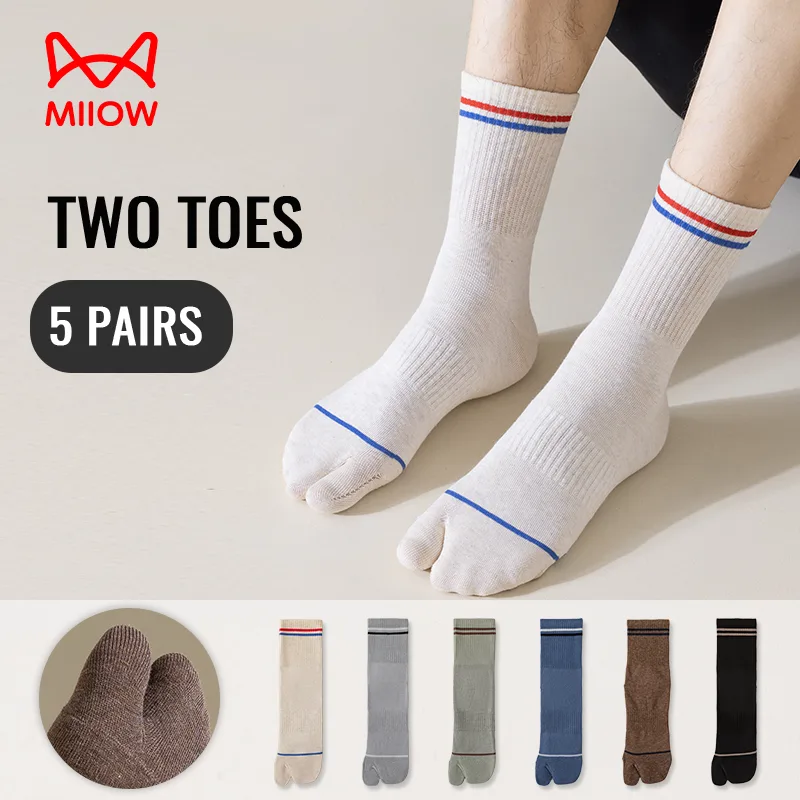 MiiOW 日本製足袋ソックス スプリットトゥソックス メン - Toe Sock Split のレビューと価格