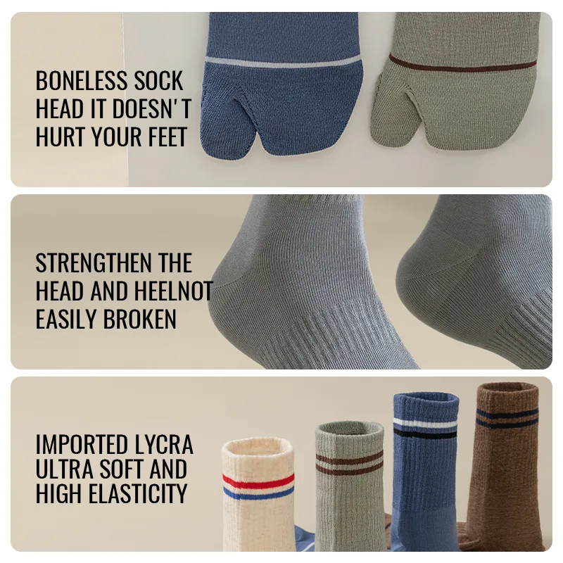 MiiOW 日本製足袋ソックス スプリットトゥソックス メン - Toe Sock Split のレビューと価格
