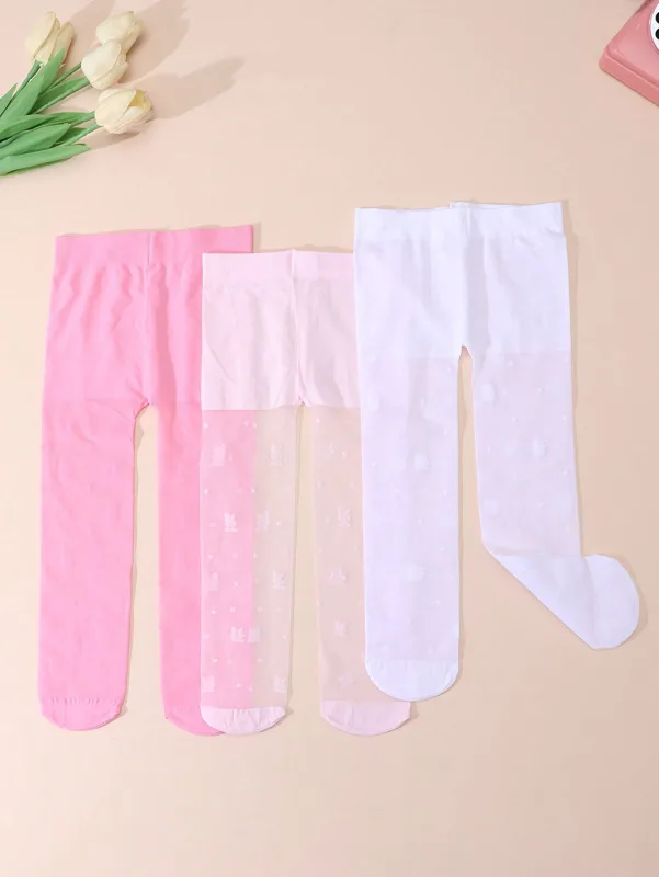 3 パック幼児女の子花柄タイツ 0-3Y UPF50 日焼け - Tights Pantyhose Sheer のレビューと価格