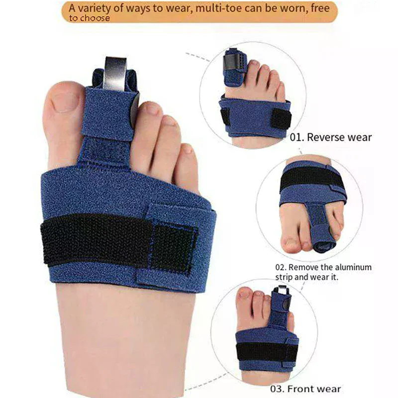1 個の足指矯正器足指骨折固定具矯正器具足の骨親指アジャスタ - Ankle Brace Sock のレビューと価格