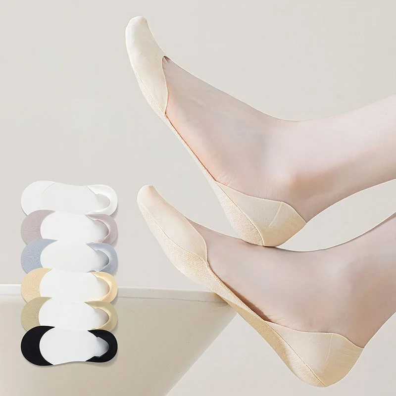 女性用インビジブルノーショーライナーソックス、滑り止めシリコ - Invisibility Sock Loafer のレビューと価格