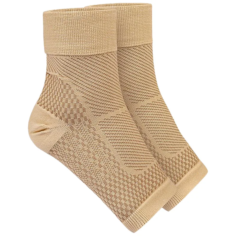 1 ペア足首圧縮スリーブサポートソックス女性用足底筋膜炎捻挫 - Ankle Brace Sock のレビューと価格