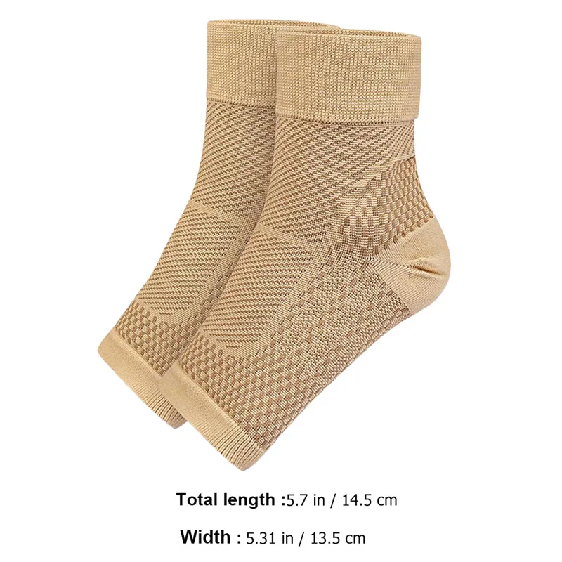 1 ペア足首圧縮スリーブサポートソックス女性用足底筋膜炎捻挫 - Ankle Brace Sock のレビューと価格