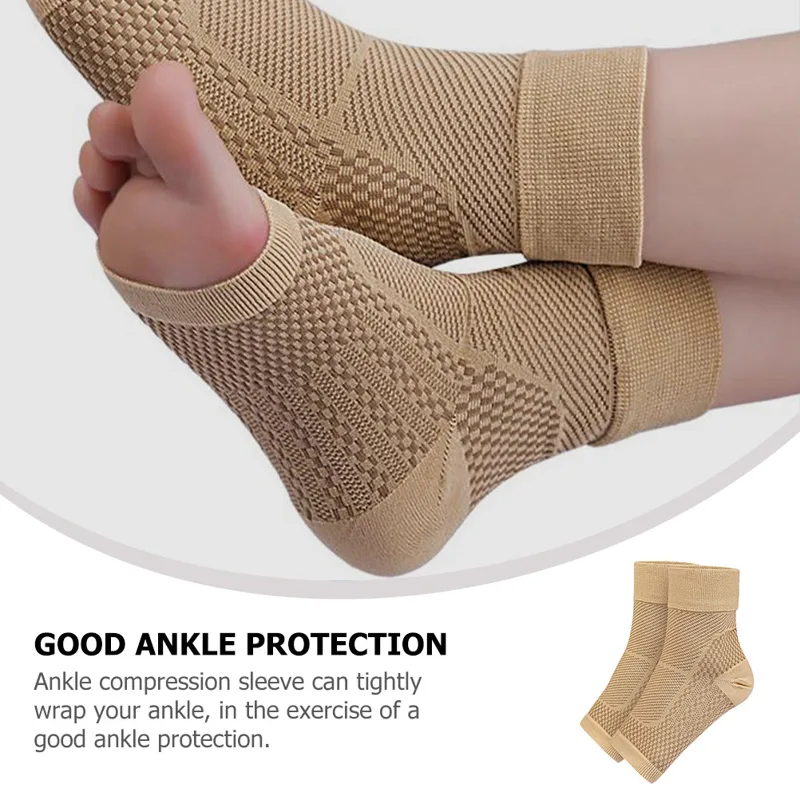 1 ペア足首圧縮スリーブサポートソックス女性用足底筋膜炎捻挫 - Ankle Brace Sock のレビューと価格