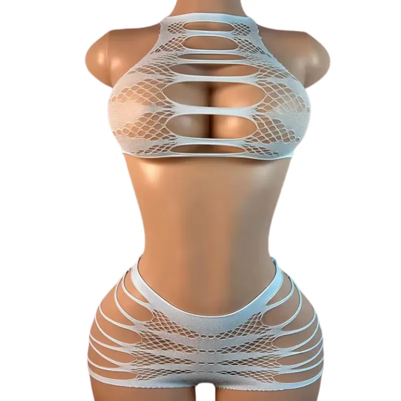 セクシーなランジェリー + パンティー中空女性の下着網タイツ - Fishnet Stocking Women のレビューと価格