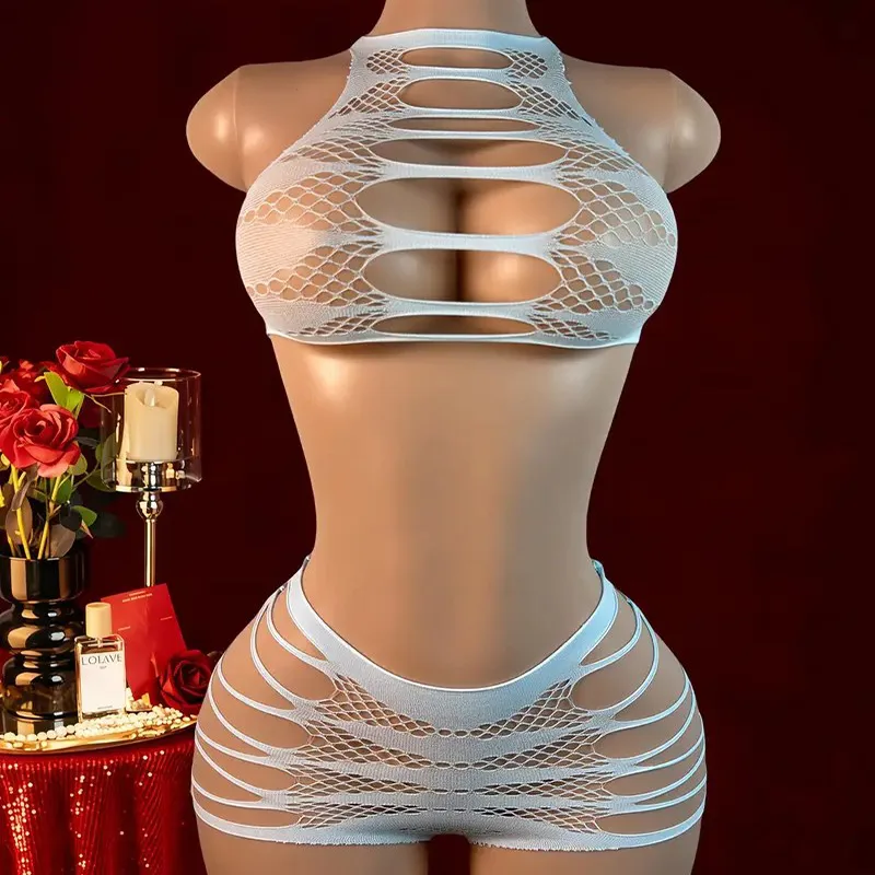 セクシーなランジェリー + パンティー中空女性の下着網タイツ - Fishnet Stocking Women のレビューと価格