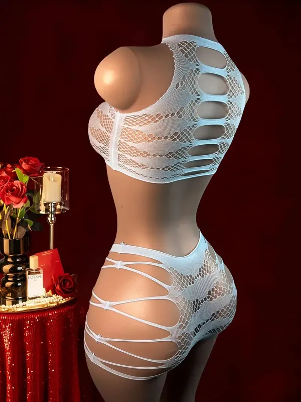 セクシーなランジェリー + パンティー中空女性の下着網タイツ - Fishnet Stocking Women のレビューと価格