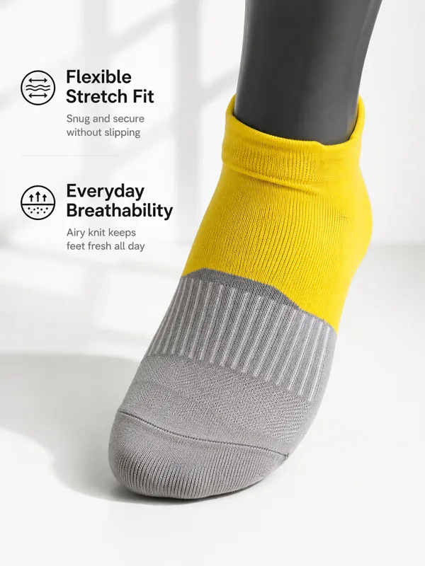 1/4/6 ペアメンズカラーブロックアンクルソックス通気性コ - Ankle Sock Low Cut のレビューと価格