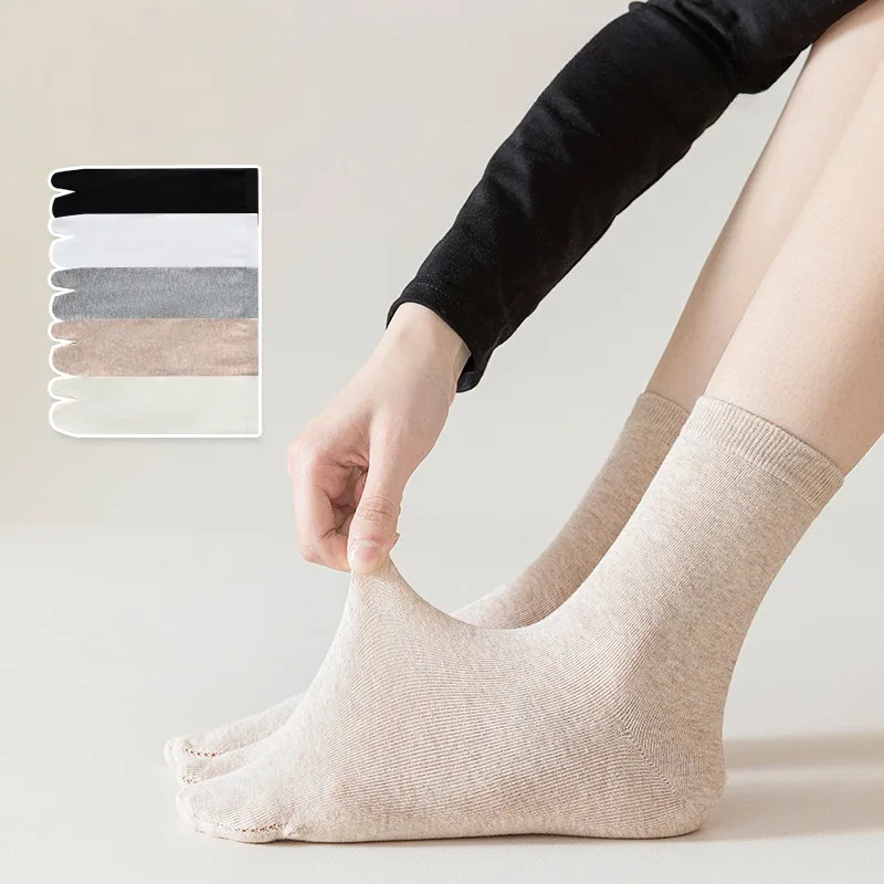 1 ペア綿足袋靴下和風女性の抗摩擦二本指靴下快適な通気性汗吸 - Toe Sock Split のレビューと価格