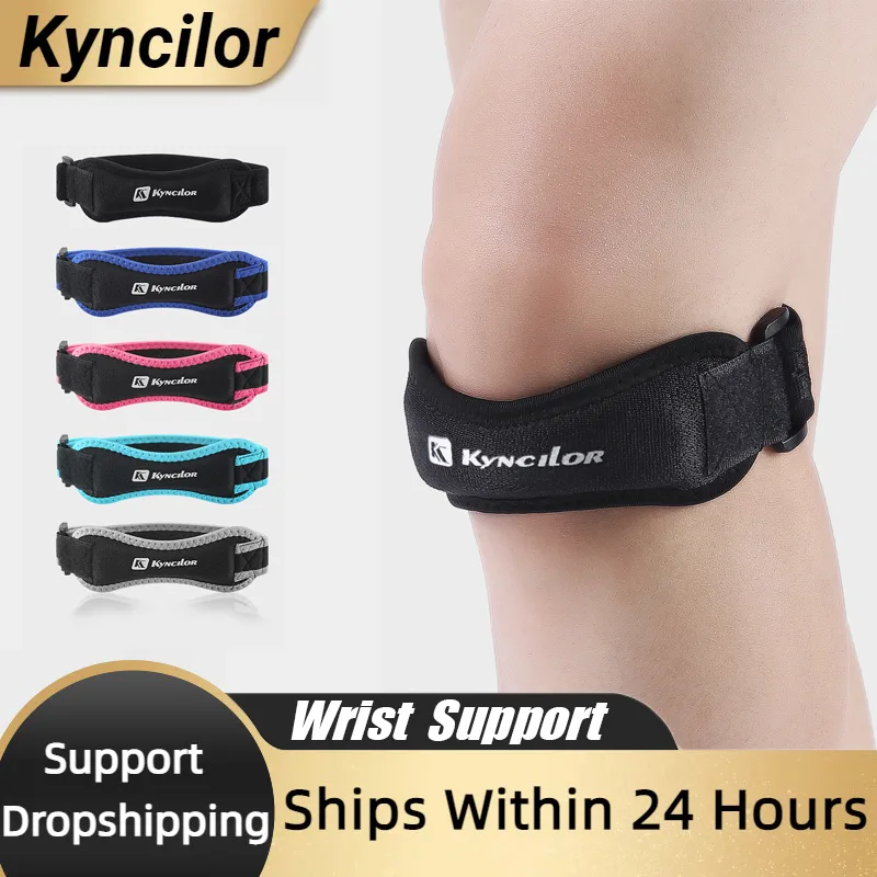 1 PC 膝膝蓋骨腱膝サポートストラップブレース調整可能な衝 - Compression Sleeve Calf のレビューと価格