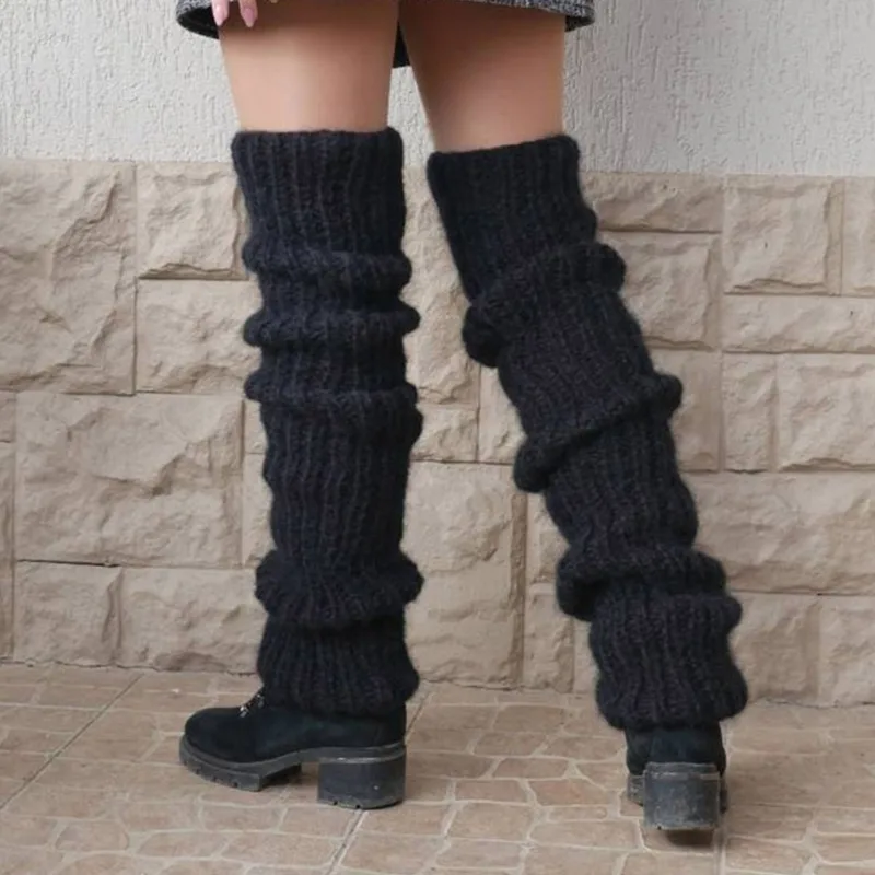 レッグウォーマー,ニット,無地,エクストラロング,ハイブーツ - Boot Sock Slouchy のレビューと価格