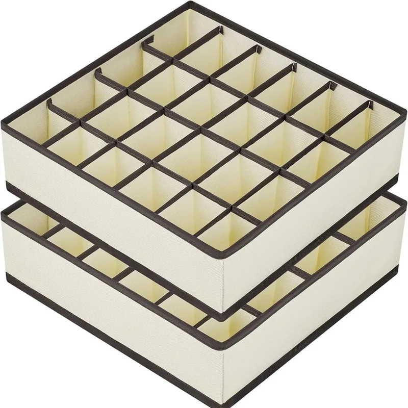 下着、靴下、ブラジャー、パンツ、スカーフ、ネクタイ収納ボック - Sock Organizer Tray のレビューと価格