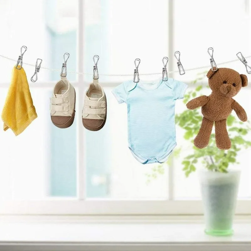 10/50 個ステンレス鋼クリップ多目的洗濯洗濯バサミペグホ - Sock Organizer Tray のレビューと価格