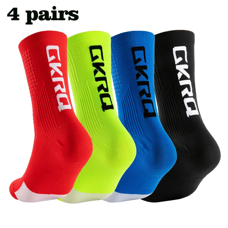 GKRQ 4 ペア 2025 新サイクリングソックスバイクナ - Compression Sock Medical のレビューと価格