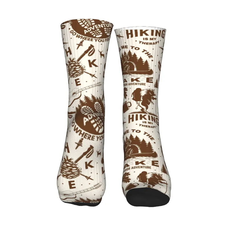 ノベルティメンズヴィンテージレイクハイキング野生動物シームレ - Dress Sock Men のレビューと価格