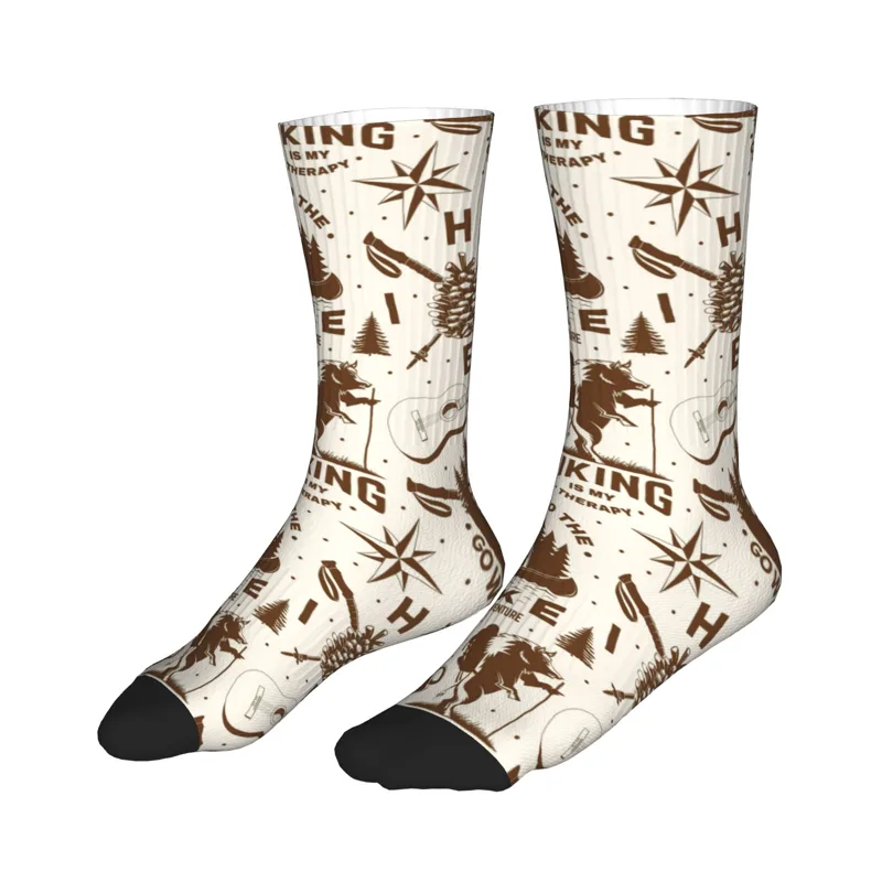 ノベルティメンズヴィンテージレイクハイキング野生動物シームレ - Dress Sock Men のレビューと価格