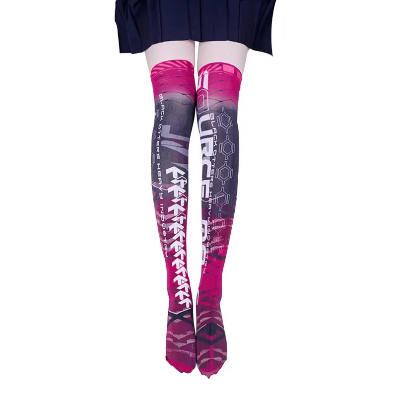 アニメゲームロボット AI メックストッキングパンクサイバー - Knee High Sock Women のレビューと価格