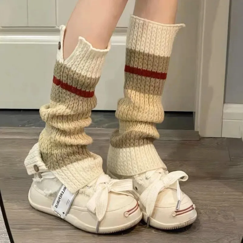新しい ​ Y2K ニットレッグウォーマー ヴィンテージカラ - Boot Sock Slouchy のレビューと価格