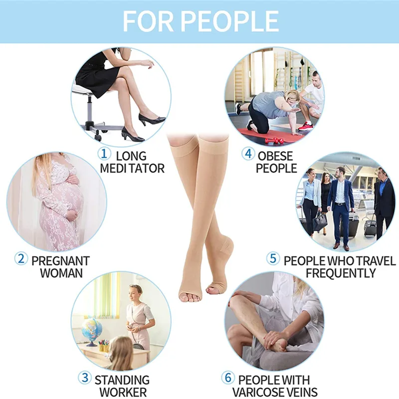 男性と女性のための医療圧縮ソックス,静脈瘤のない保護ホース, - Compression Sock Medical のレビューと価格