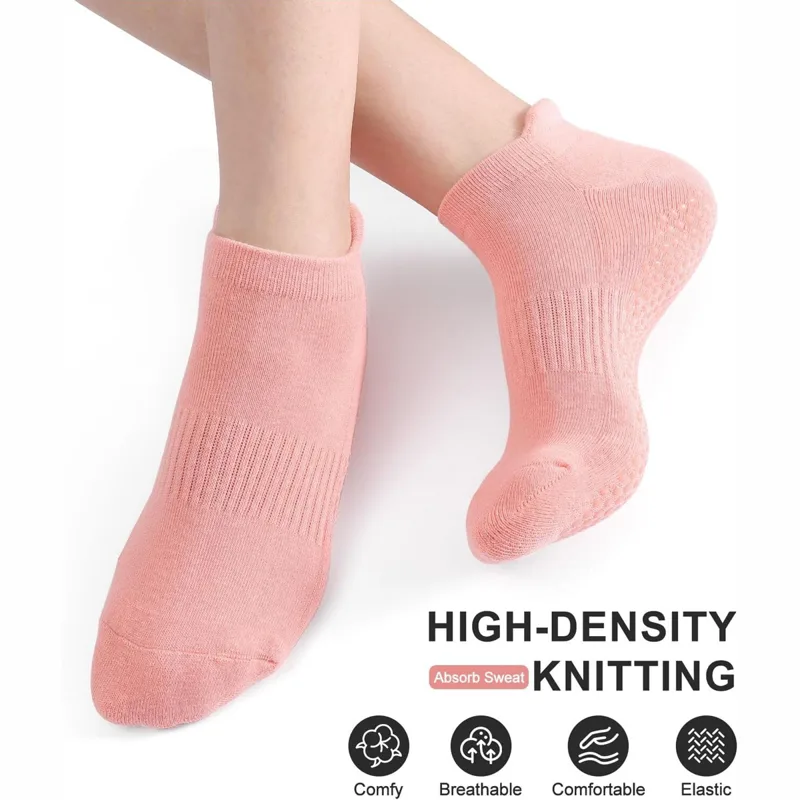 6 ペア ヨガソックス 女性用 ピラティス ノンスリップソッ - Grip Sock Yoga のレビューと価格