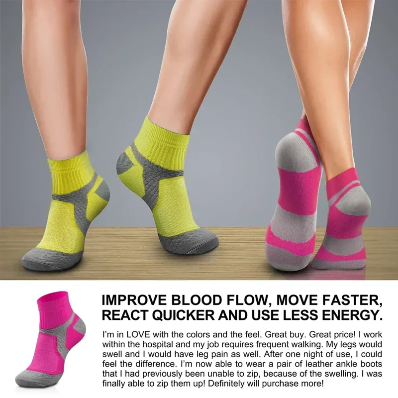 男性と女性のためのスポーツ圧縮ソックス,循環サポート,足首の - Compression Sock Medical のレビューと価格