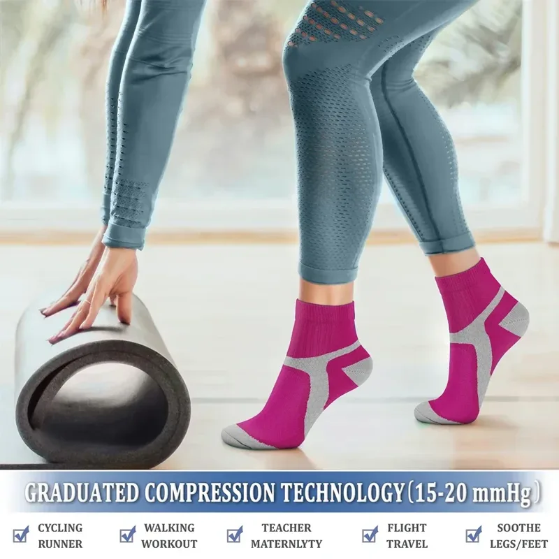 男性と女性のためのスポーツ圧縮ソックス,循環サポート,足首の - Compression Sock Medical のレビューと価格