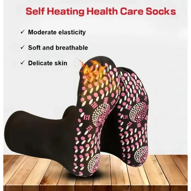 6/3/1 ペアトルマリン自己発熱靴下冬暖かい熱ヘルスケア靴 - Thermal Sock Winter のレビューと価格