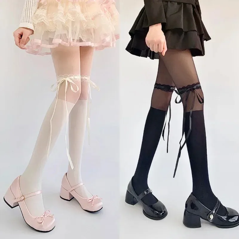 ロリータコススイートタイツ女性用かわいいシルクストッキング、 - Tights Pantyhose Sheer のレビューと価格