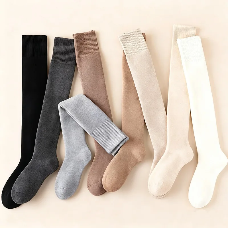 メンズサーマルオーバーニーソックス 冬用暖かいフリース裏地付 - Thermal Sock Winter のレビューと価格