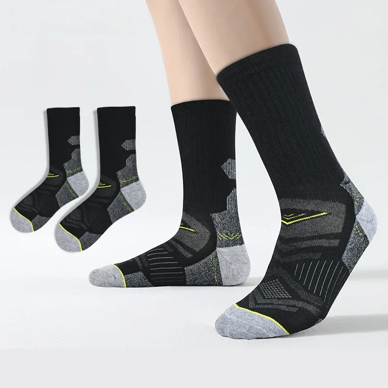 アウトドアハイキングメリノウールソックス男性女性用厚いテリー - Wool Hiking Sock のレビューと価格