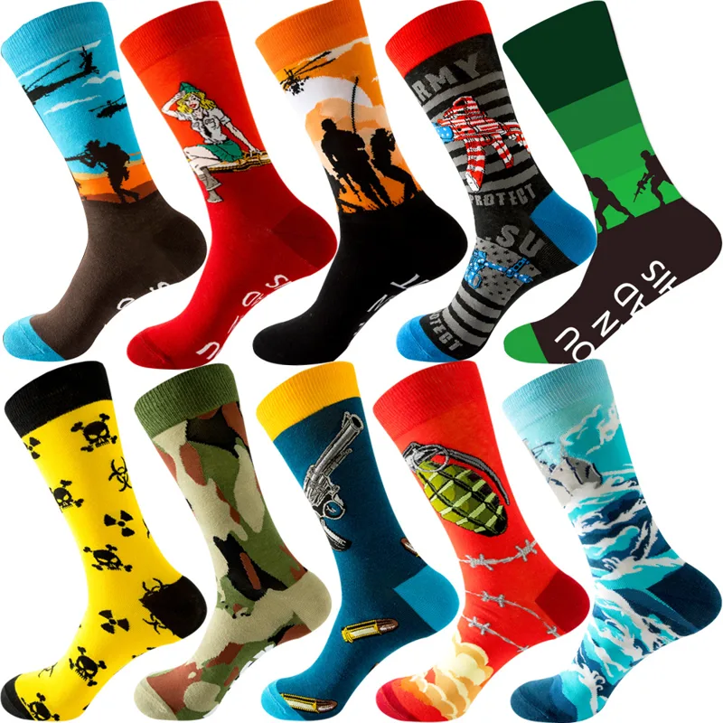 【10足】ロットパック男性女性カップル恋人ソックス新着菱形動 - Cotton Crew Sock Pack のレビューと価格