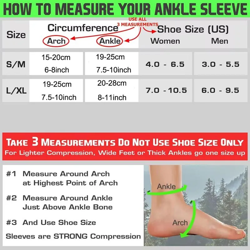 1 ペアスポーツ足首サポートブレース圧縮スリーブ足底筋膜炎靴 - Ankle Brace Sock のレビューと価格