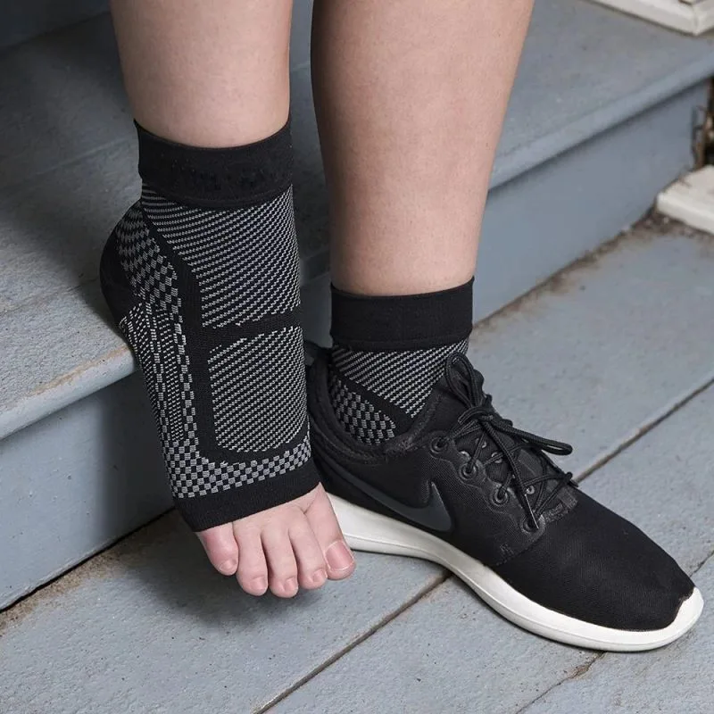 1 ペアスポーツ足首サポートブレース圧縮スリーブ足底筋膜炎靴 - Ankle Brace Sock のレビューと価格
