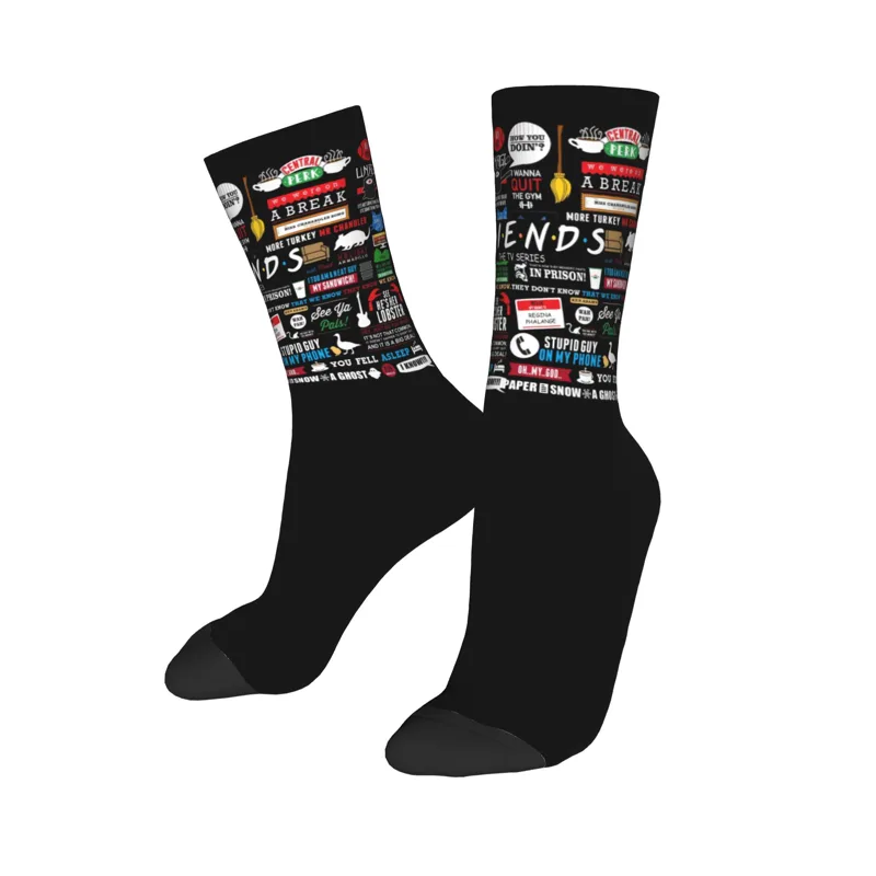カスタムキュートで面白いテレビ番組フレンズコラージュソックス - No Show Sock Women のレビューと価格